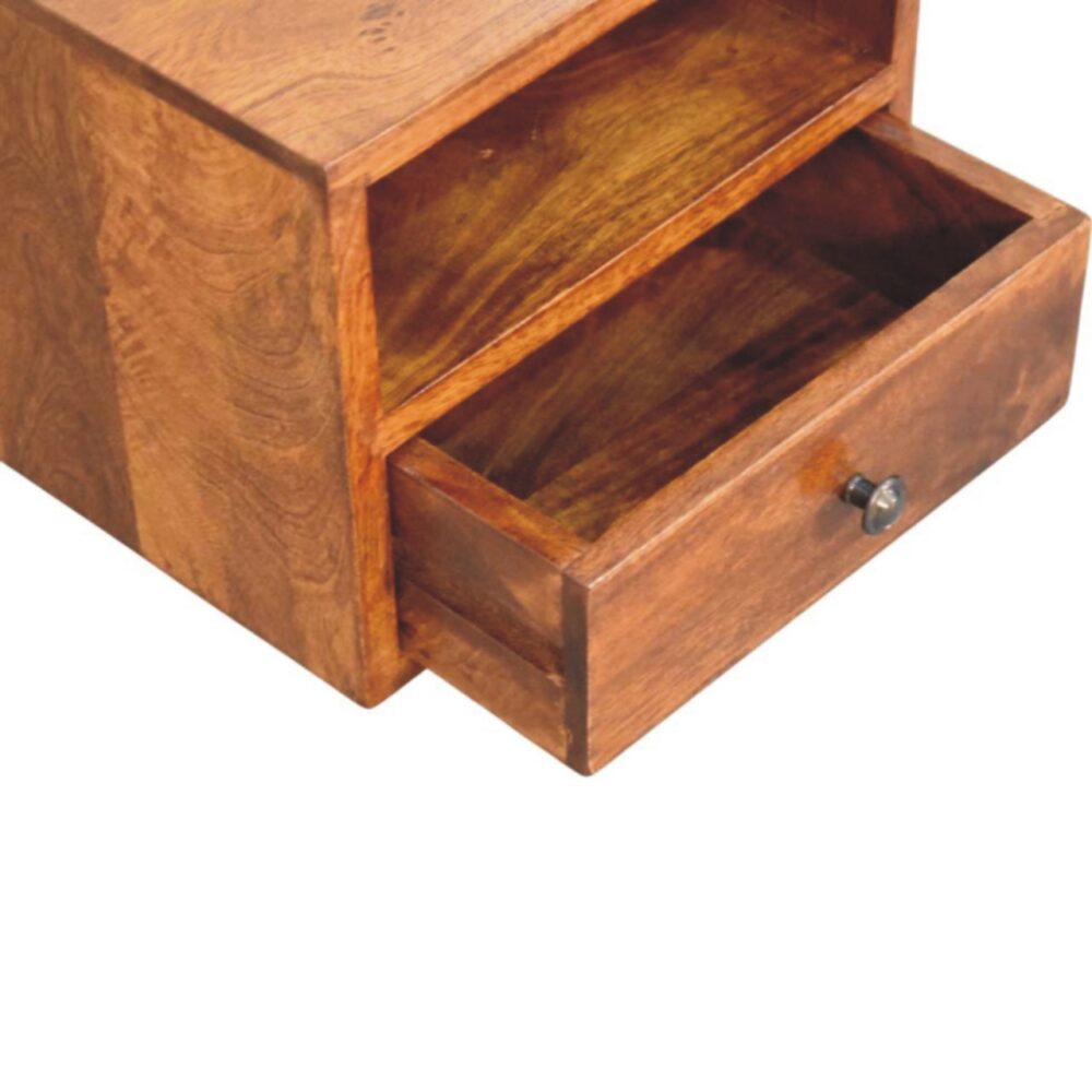 Solis 1-Drawer Chestnut Wall Mounted Nightstand - Image 7