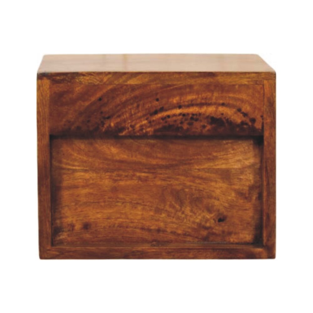 Solis 1-Drawer Chestnut Wall Mounted Nightstand - Image 9