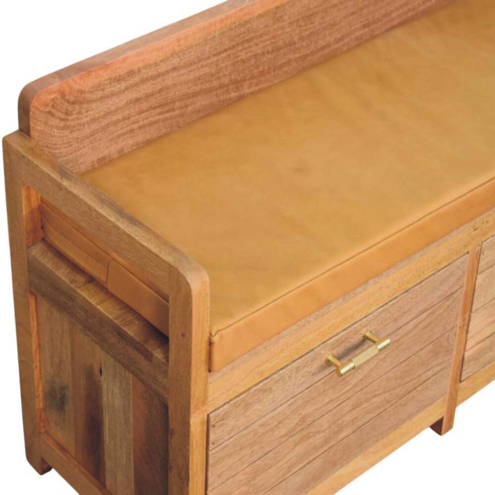 Oxford Oak-ish 2 Drawer Storage Bench - Image 5