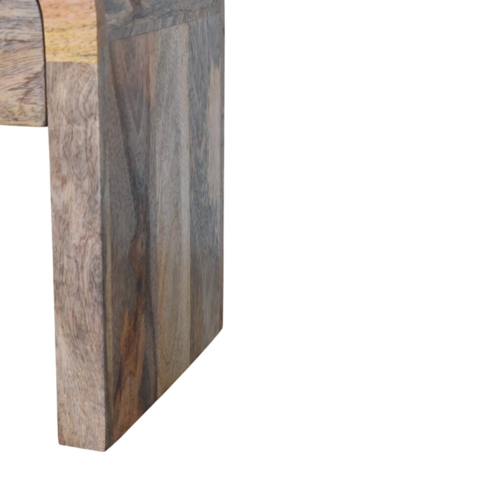 Mini Darcy Oak-ish Nightstand with Curved Edges - Image 7