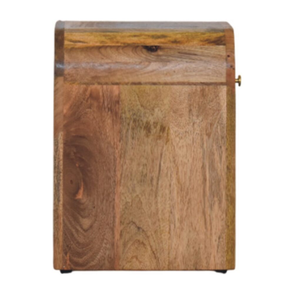 Mini Darcy Oak-ish Nightstand with Curved Edges - Image 8