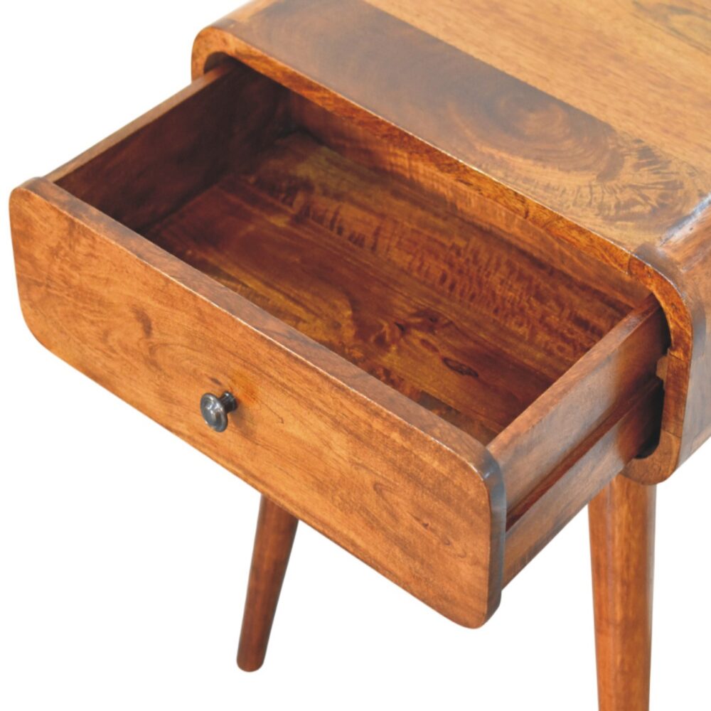 Avora Chestnut Nightstand with 1 drawer - Image 6