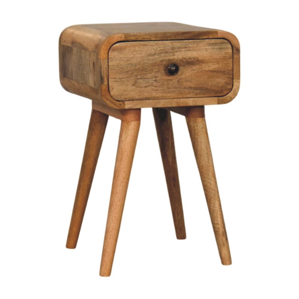 Avora Mini Oak-ish Nightstand with 1 drawer - Image 3