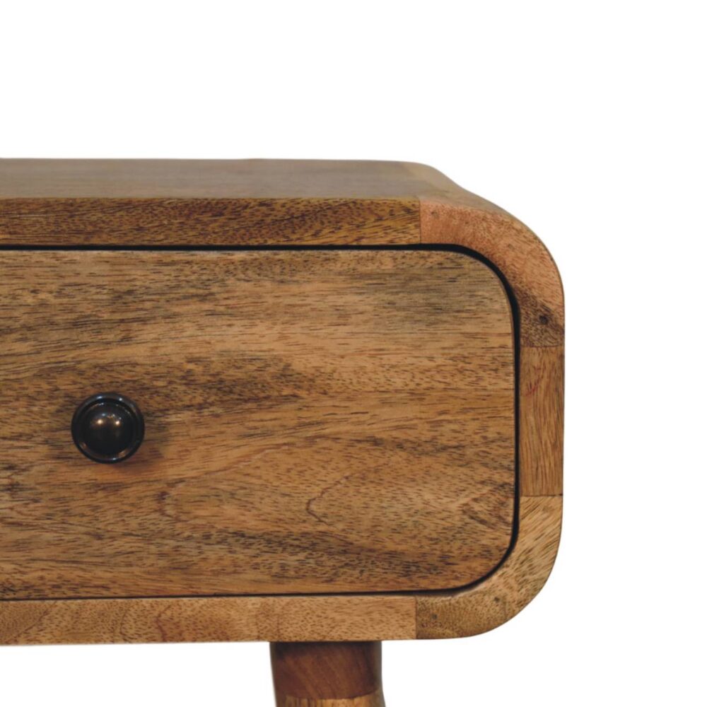 Avora Mini Oak-ish Nightstand with 1 drawer - Image 4