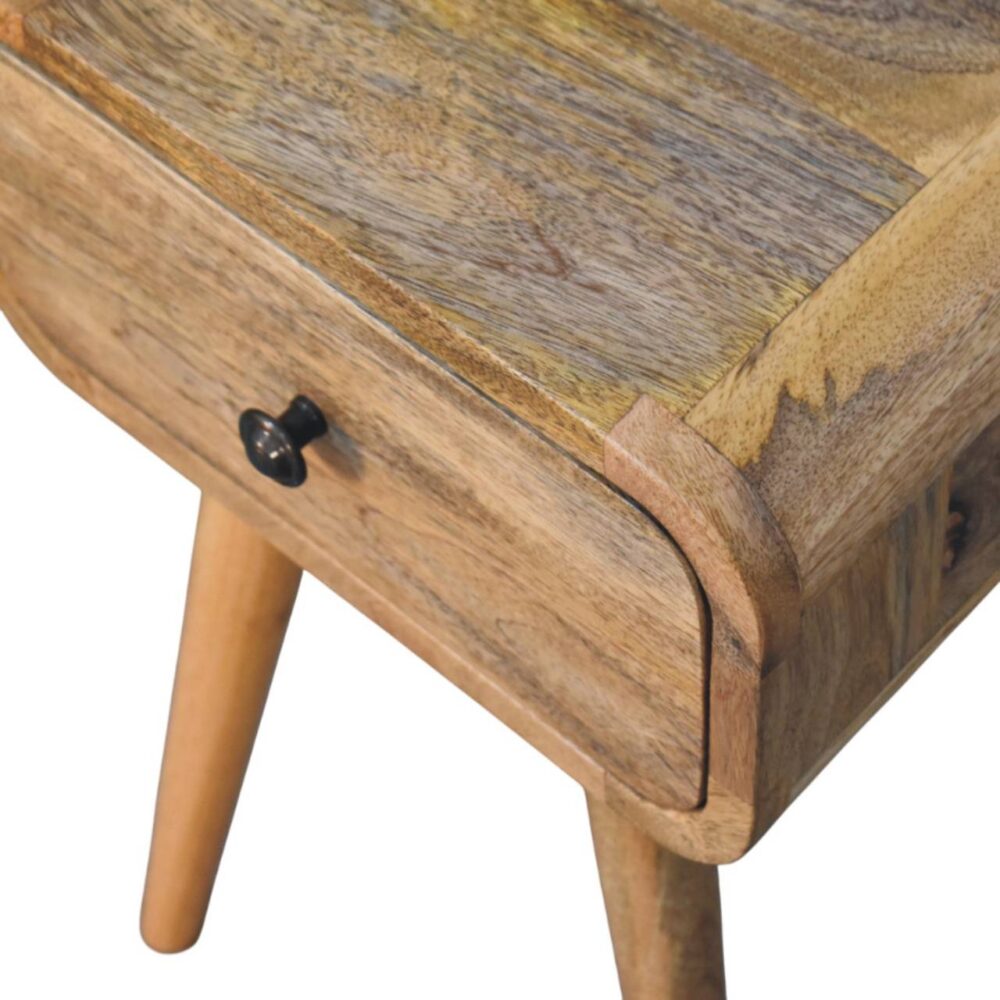 Avora Mini Oak-ish Nightstand with 1 drawer - Image 5