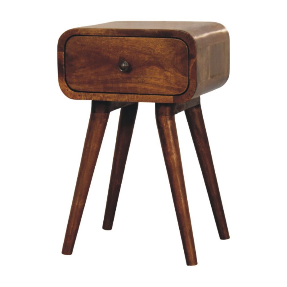 Avora Mini Chestnut Nightstand with 1 drawer - Image 3