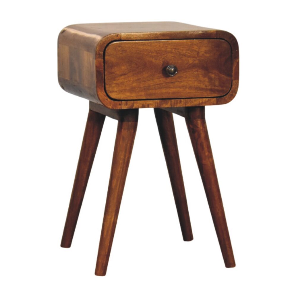Avora Mini Chestnut Nightstand with 1 drawer - Image 4