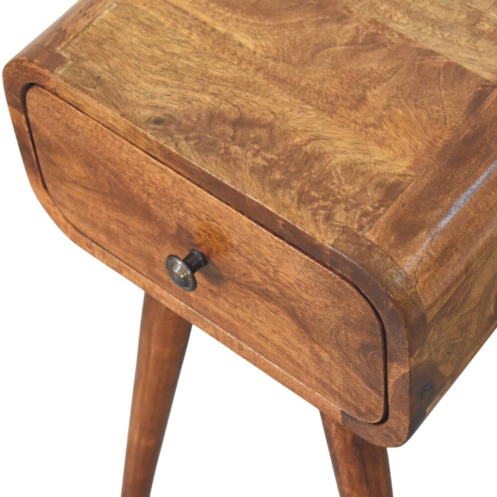 Avora Mini Chestnut Nightstand with 1 drawer - Image 6