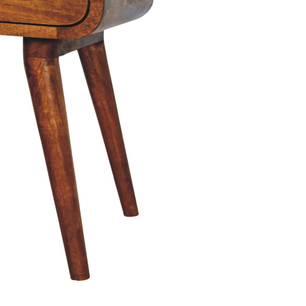Avora Mini Chestnut Nightstand with 1 drawer - Image 8