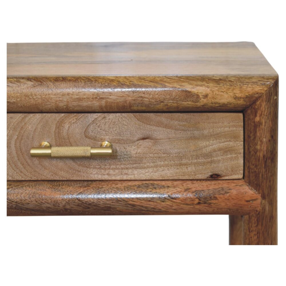 Regency Woven Oak-ish Nightstand with Drawer - Image 4