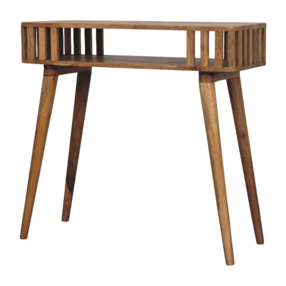 Slatted Oak-ish Console - Image 2