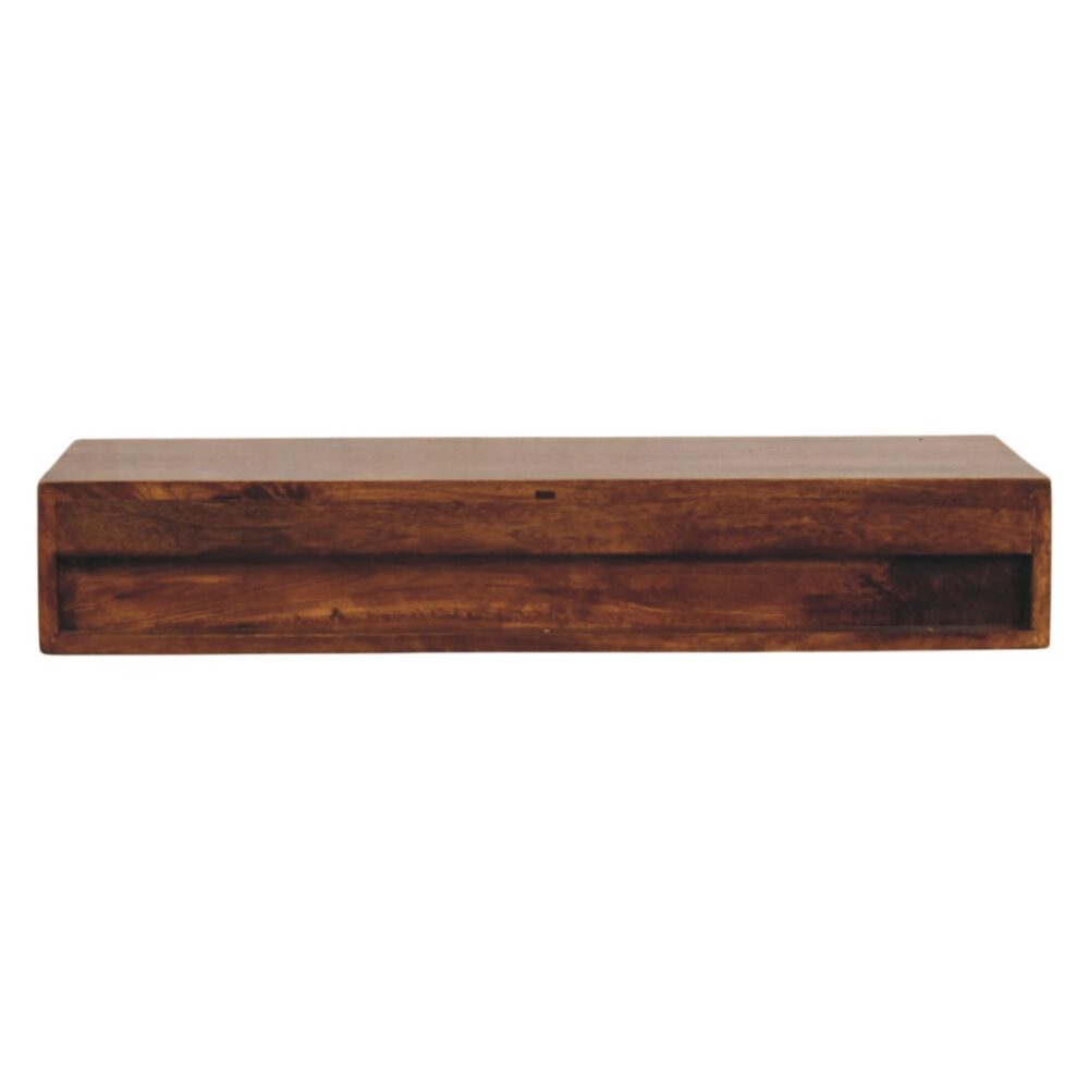 Lunar 2 Drawer Chestnut Wall Mounted Console - Image 9