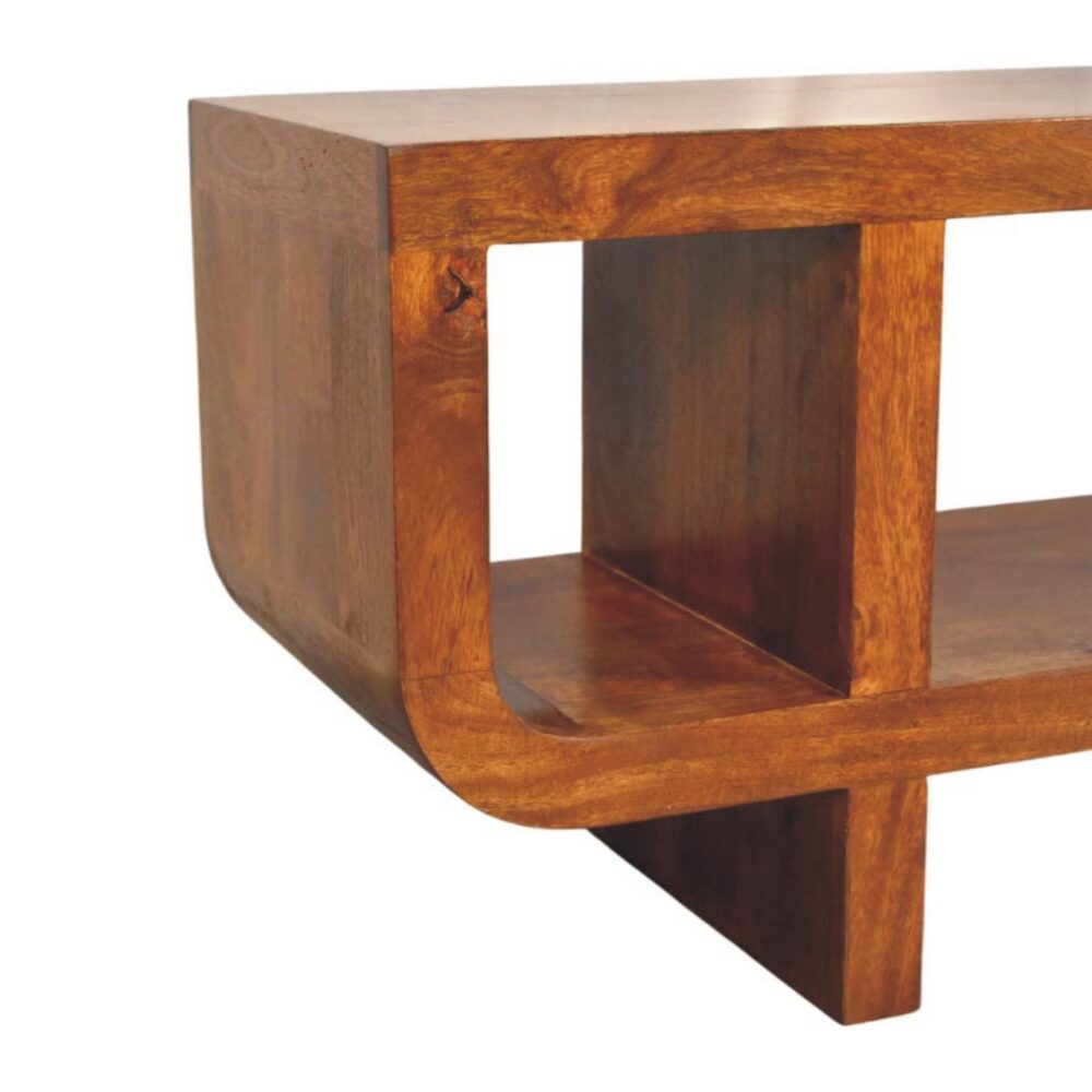 Orion Curved Chestnut Media Unit - Image 7
