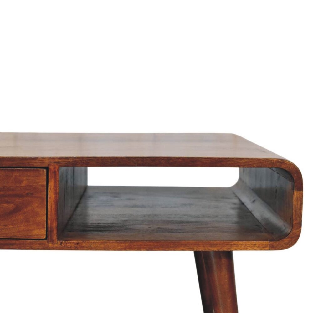 Avora 2 Drawer Chestnut Coffee Table - Image 4