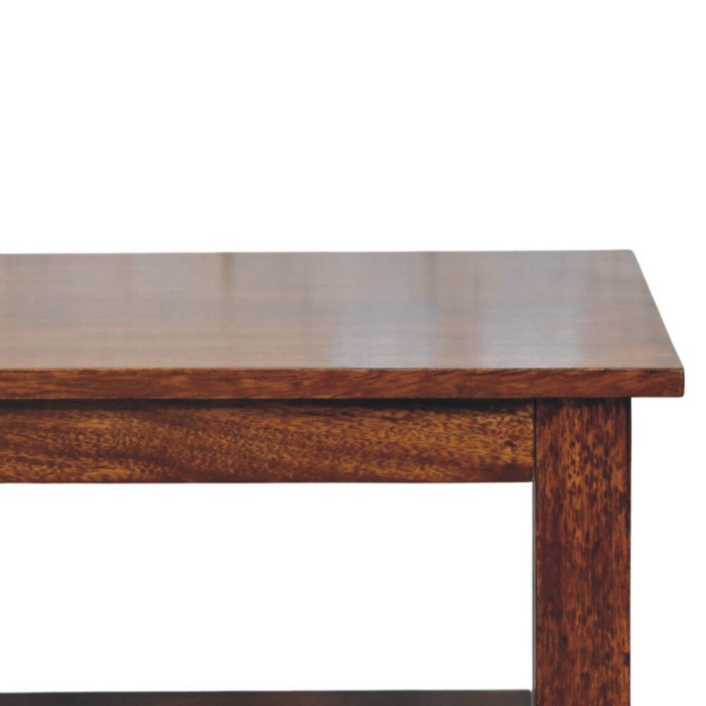 Belmont X-Frame Chestnut Coffee Table - Image 4