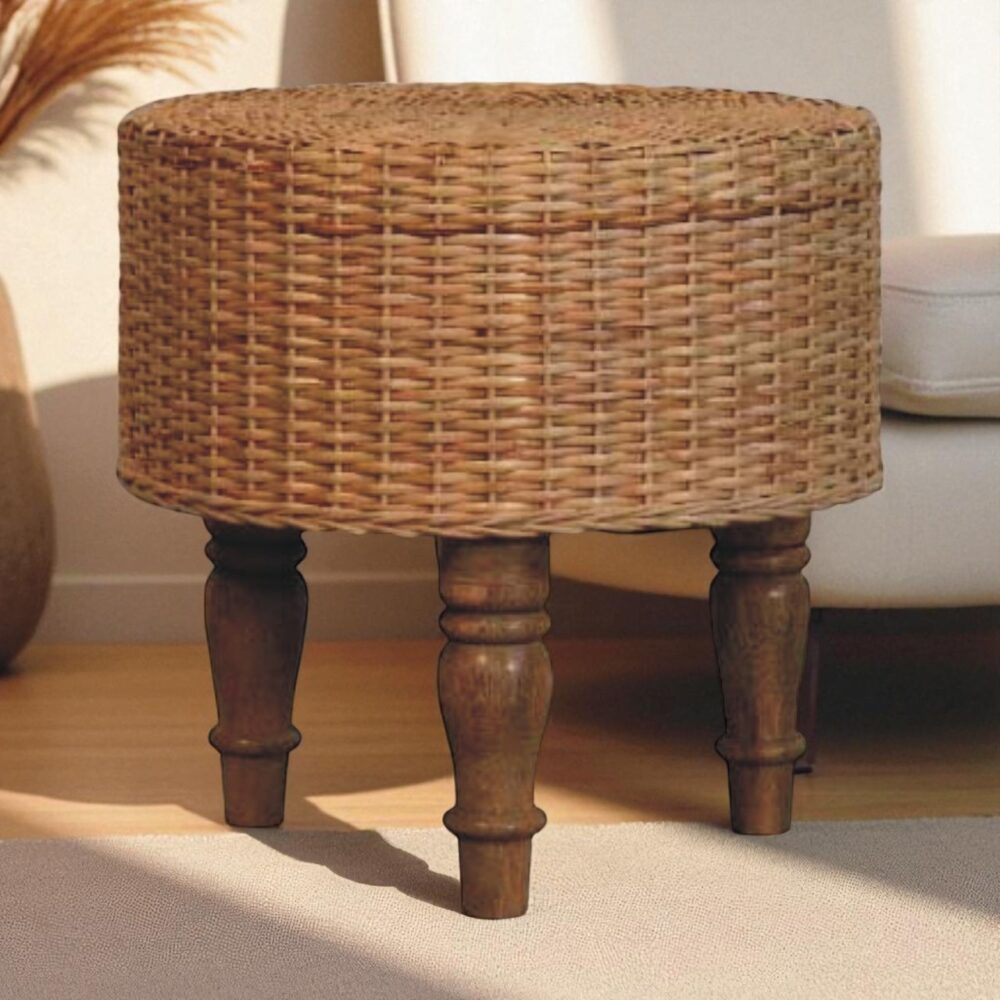 Regency Round Woven Stool - Image 6