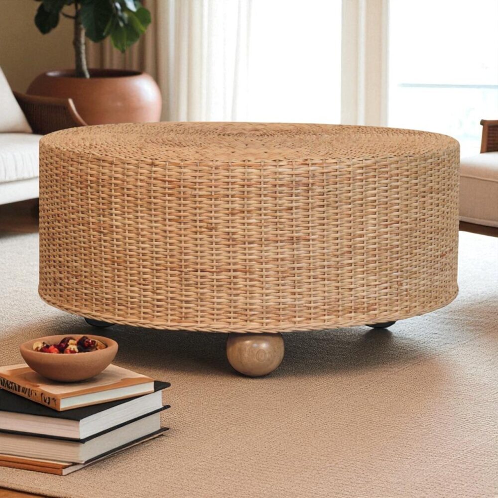 Regency Round Woven Stool - Image 7