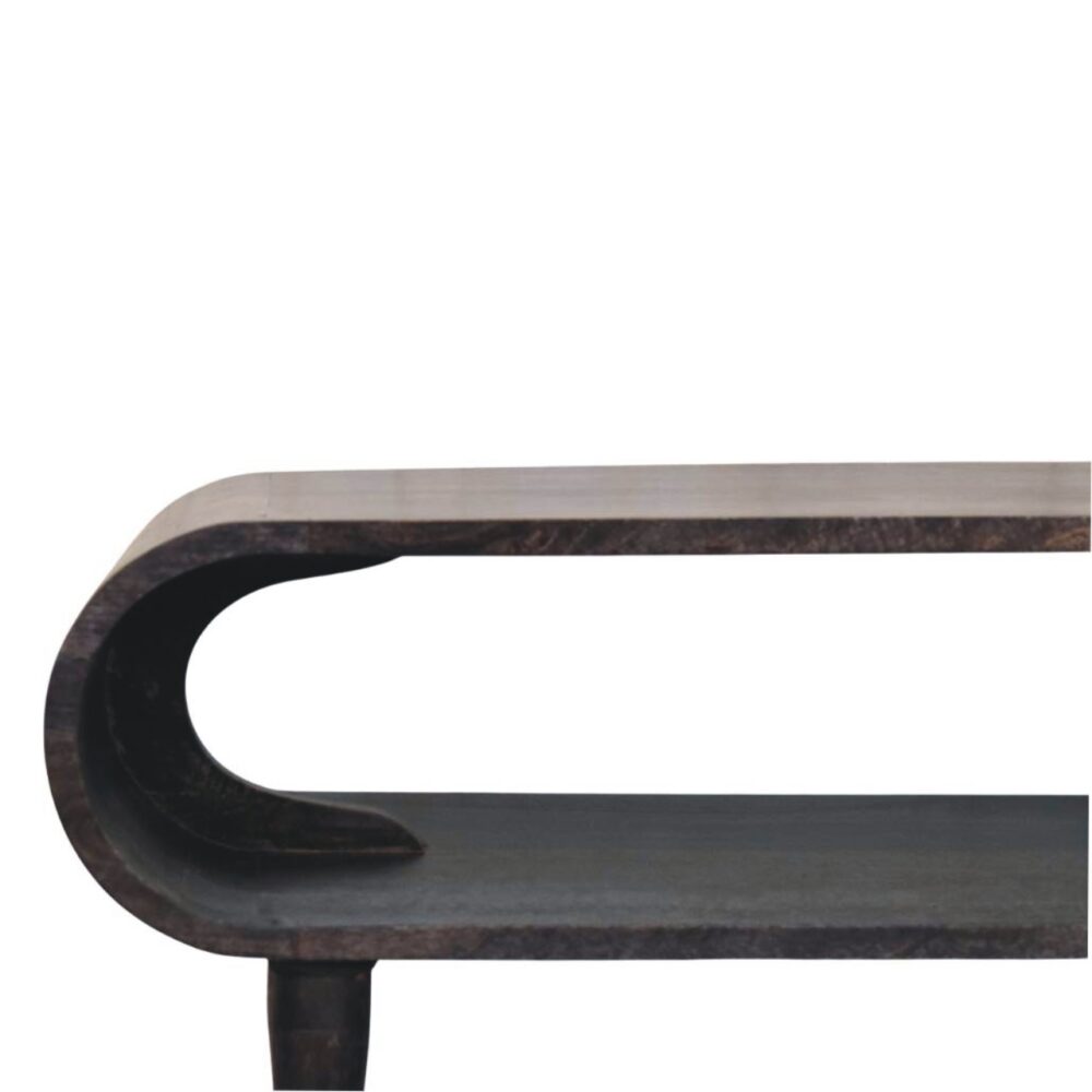 Curved Edge Media with Brass Accents - Image 4
