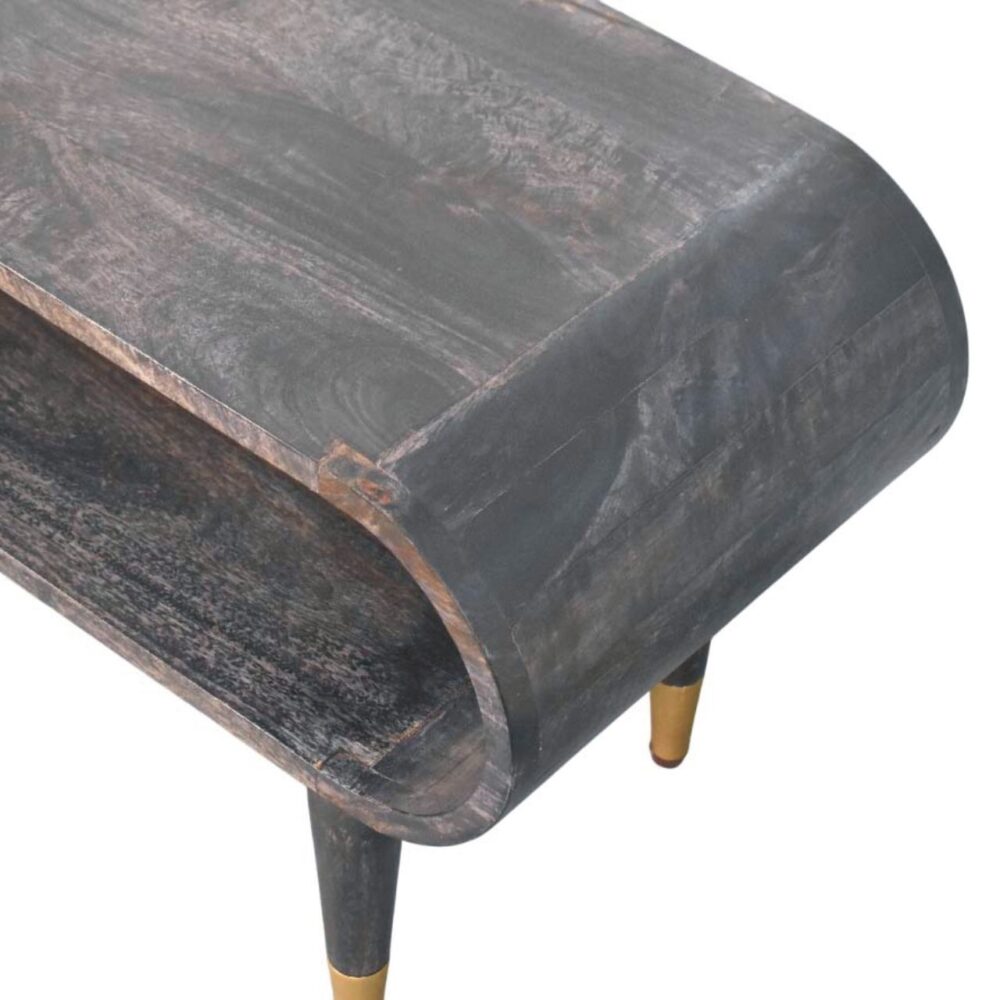 Curved Edge Media with Brass Accents - Image 5