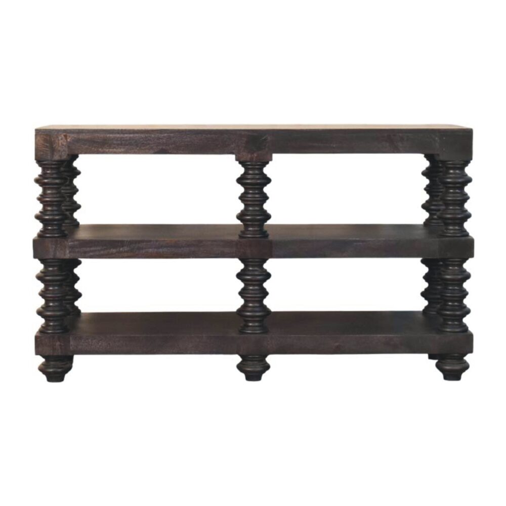 Spindle Shelf Console in Carbon Ash - Image 8