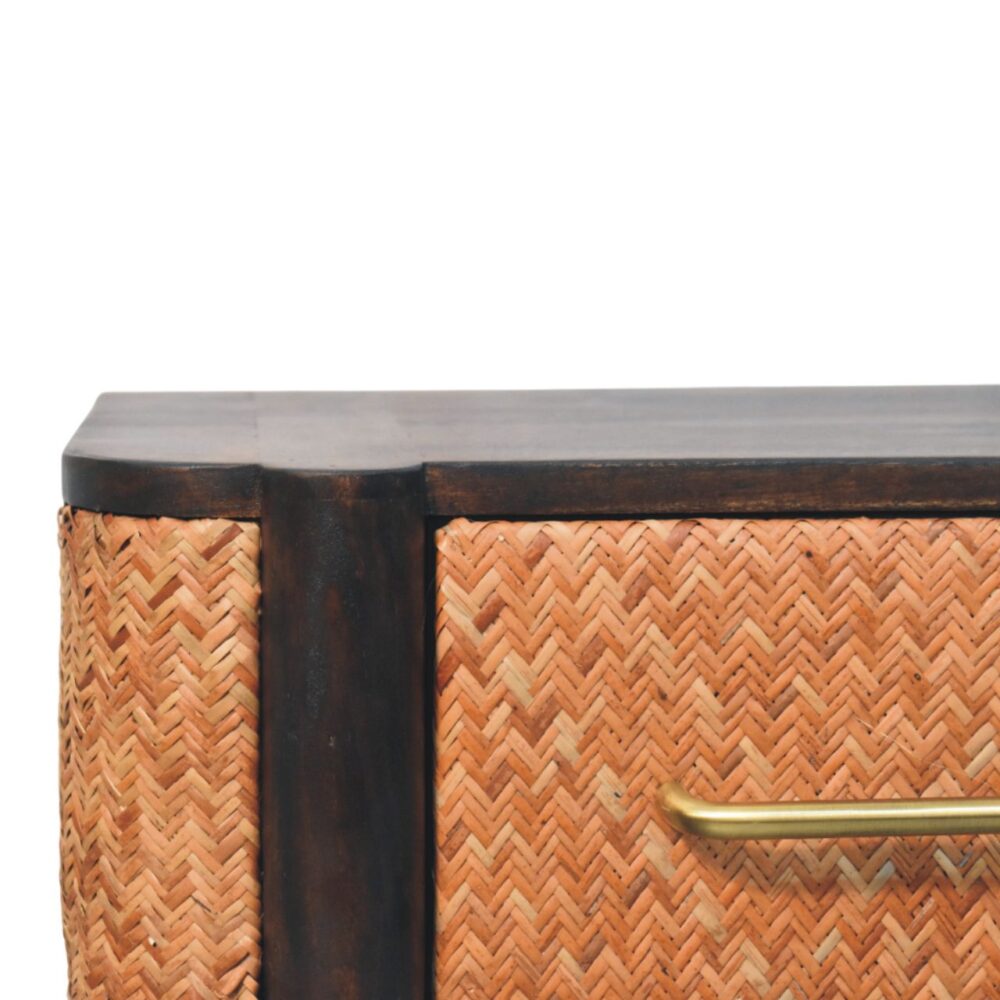 Rattan Curve Wall-Mounted Drawer - Image 4