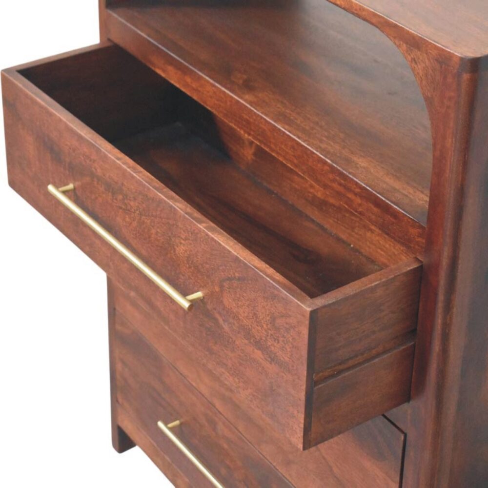 Arched Edge 3 Drawer Chest - Image 6