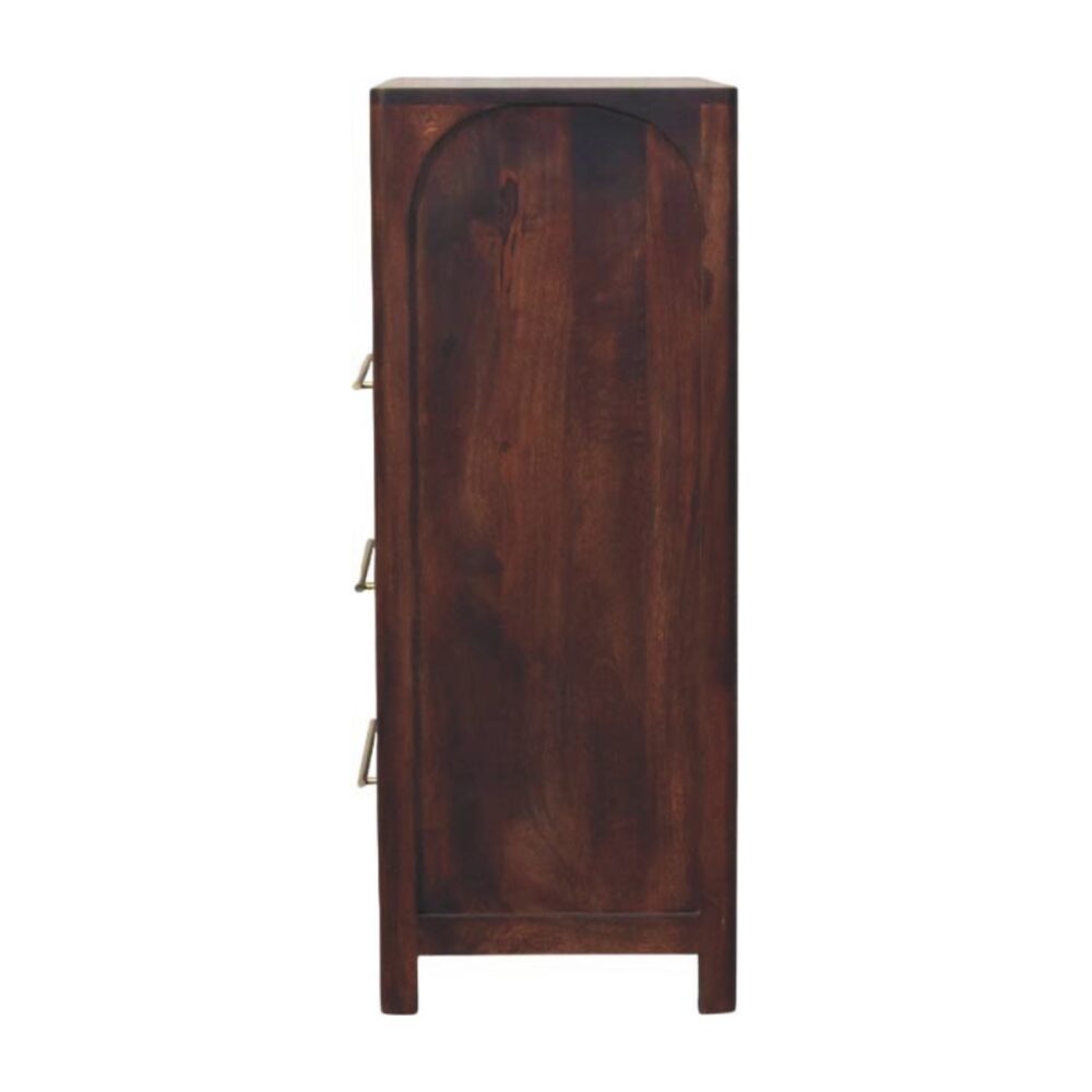 Arched Edge 3 Drawer Chest - Image 8