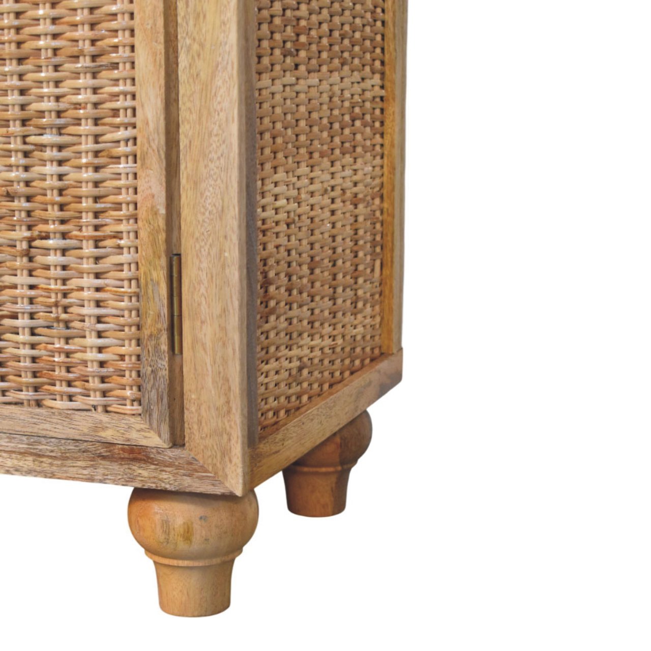 Rattan Oak 2-Door Cabinet - Image 7
