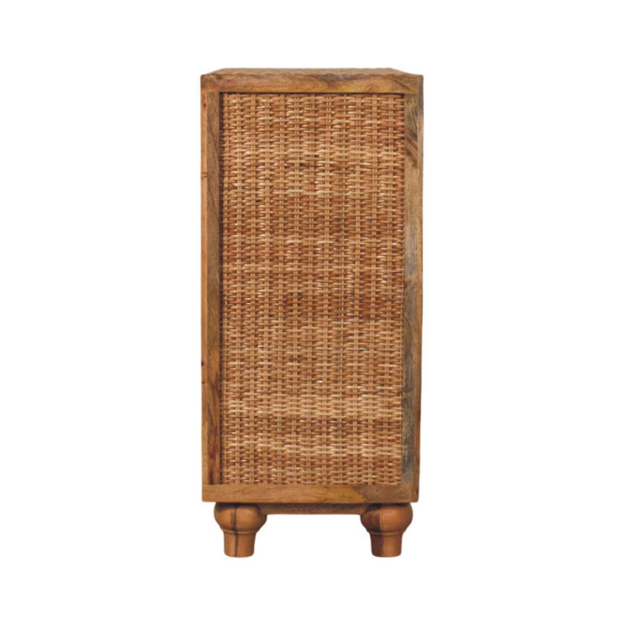 Rattan Oak 2-Door Cabinet - Image 8