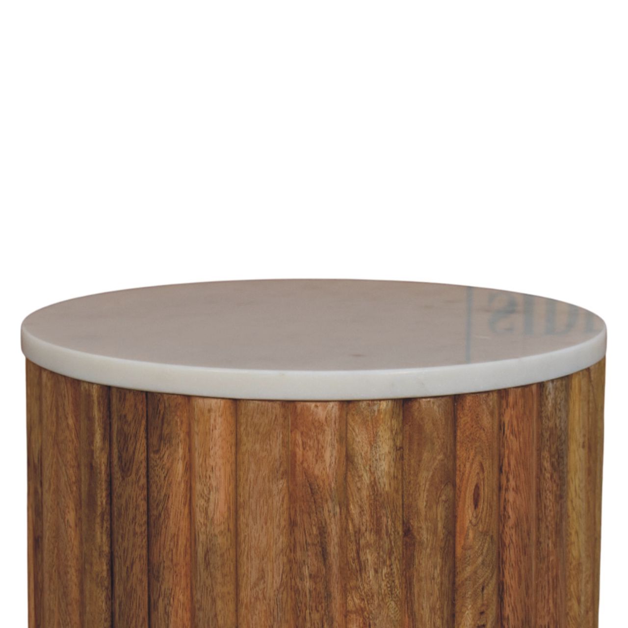 Fluted Marble Side Table - Image 3