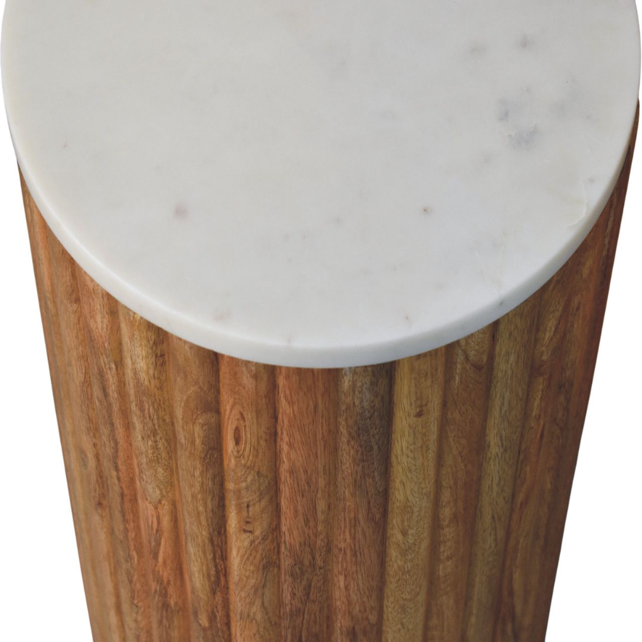 Fluted Marble Side Table - Image 5