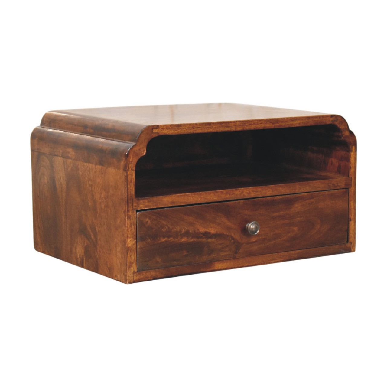 Avora Wall-Mounted Chestnut Bedside - Image 2