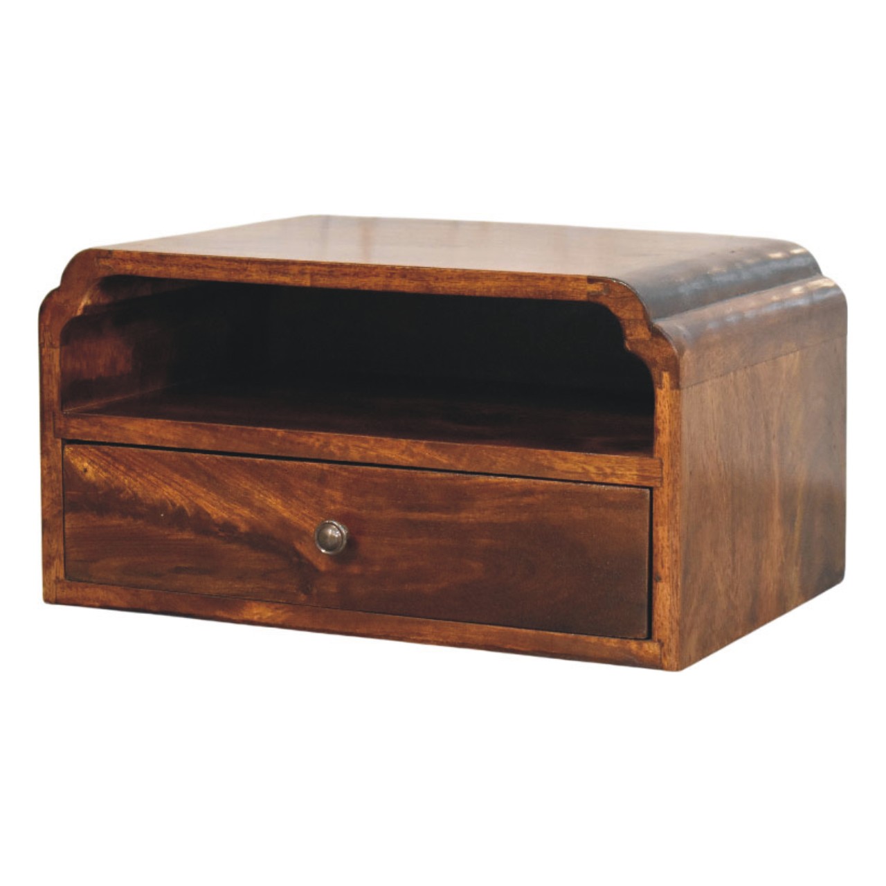 Avora Wall-Mounted Chestnut Bedside - Image 3