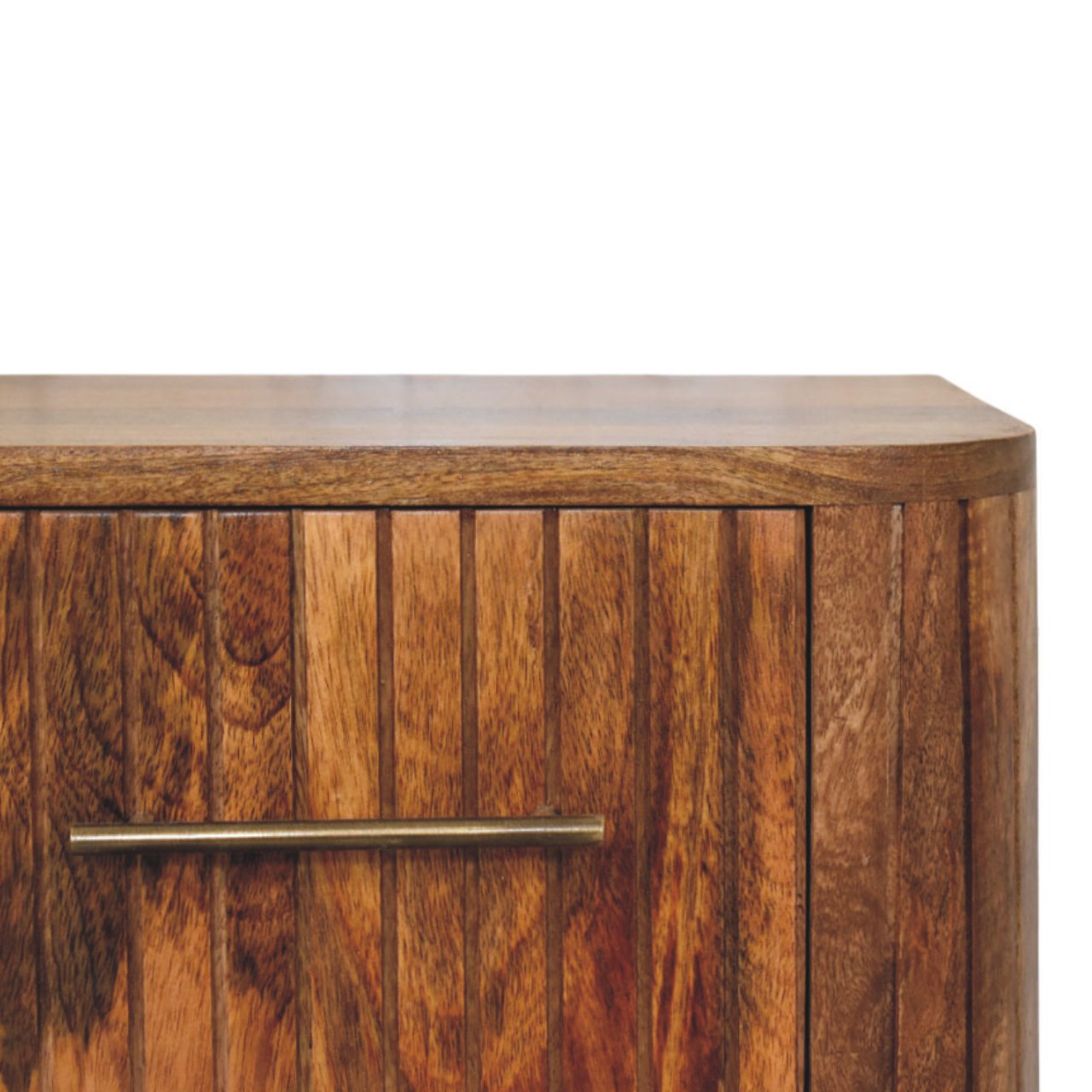 Fluted Bedside with Drawers - Image 4