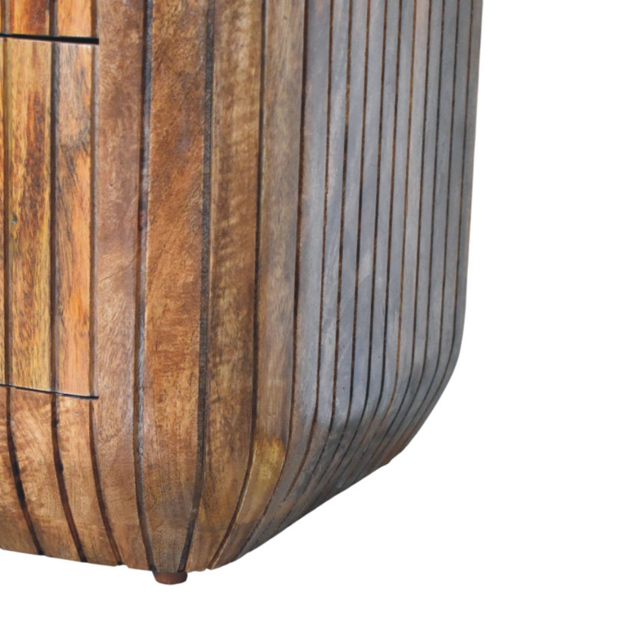 Fluted Bedside with Drawers - Image 7